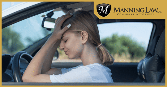 Woman with a head injury