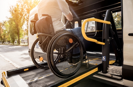 disabled person in a wheelchair
