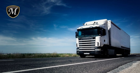 truck on road